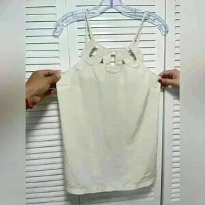 Cooper St Cream Zip Up Elegant Top Size 10